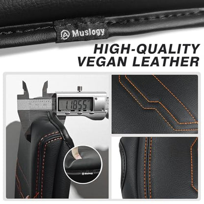 Armrest Cover for Nissan Frontier 2022 (7) 22+ |Frontier| V2 Organge Stich, +Thick)