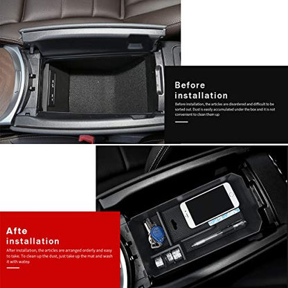 Center Console Organizer Tray for Mercedes Benz Accessories C GLC Class W205 CLS 2015+ Secondary Armrest Console Storage Box Car Interior