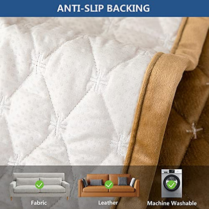 Couch Cover Sectional Couch Covers (43''x82''/Rectangular / Coffee)