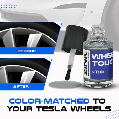 Premium Tesla Wheel Curb Rash Repair Kit for Model S 21 (Tesla Model S / 21" Silver Turbine)