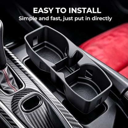Center Console Cup Holder Inserts for Dodge Charger 2026 2025 2024 (Fit for 2024-2026 Charger)