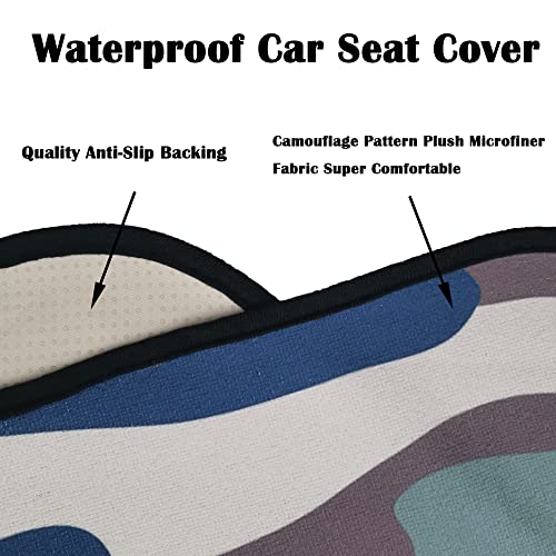 Car Seat Cover Protector Front Seats (2Pcs Front Seat Towel / Camouflage)