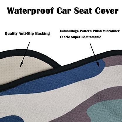 Car Seat Cover Protector Front Seats (2Pcs Front Seat Towel / Camouflage)