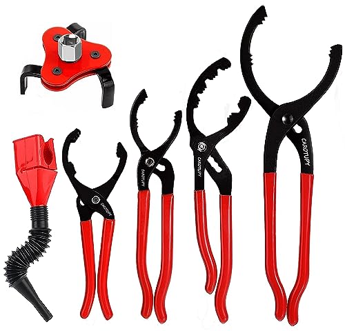 Oil Filter Wrench Set (6 Pack - Black & Red)