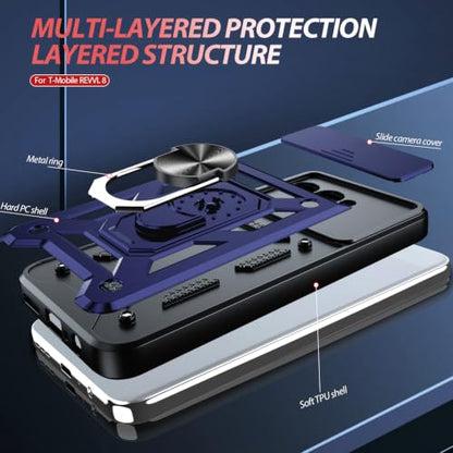 for T Mobile Revvl 8 Phone Case (T-Mobile Revvl 8 (6.5") / Blue)