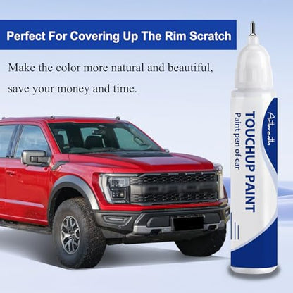 Rapid Red Metallic D4 Touch Up Paint for Ford OEM Color Match Car Paint Pen (Rapid Red Metallic Tinted Clearcoat(D4))