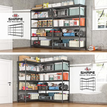 72.8" W Storage Shelves Load 1600LBS (17.7" D x 72.8" W x 70.9" H)
