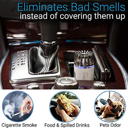 Car Air Purifier Ionizer (Matte White)