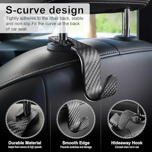 Car Purse Hook (Black-CF)