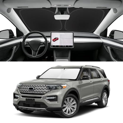 Custom Fit Windshield Sun Shade for Ford Explorer 2020 (for 2020-2026 Ford Explorer)