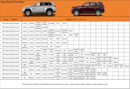 6 Layers Waterproof SUV Car Cover for Jeep Grand Cherokee 2010 (LM-Silver / 47. Custom Fit Jeep Grand Cherokee)