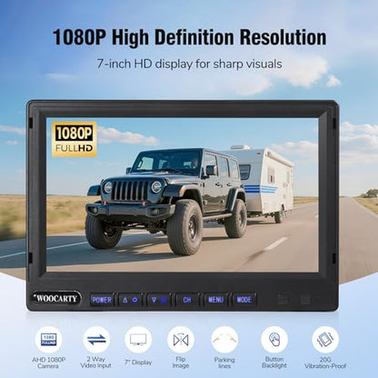 7 inch AHD1080P Wired RV Backup Camera System (7" 1-Cam)