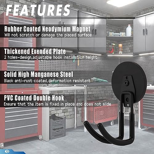 2 Pcs Magnetic Hook Heavy Duty (Large J HOOK)