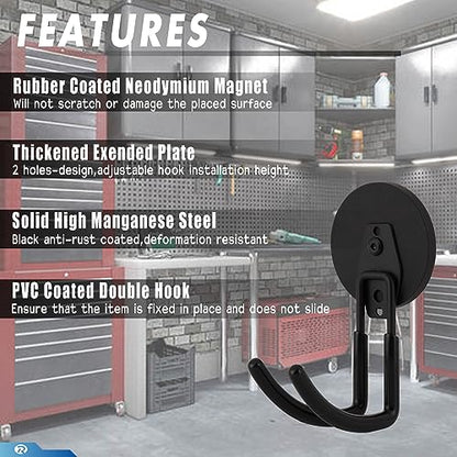 2 Pcs Magnetic Hook Heavy Duty (Large J HOOK)