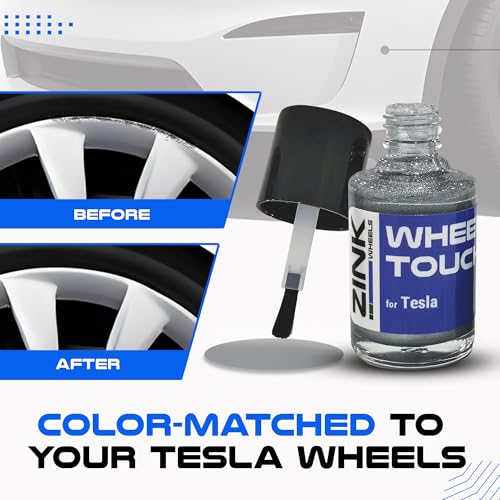 Premium Tesla Wheel Curb Rash Repair Kit for Model S 21 (Tesla Model S / 21" Silver Twin Turbine)