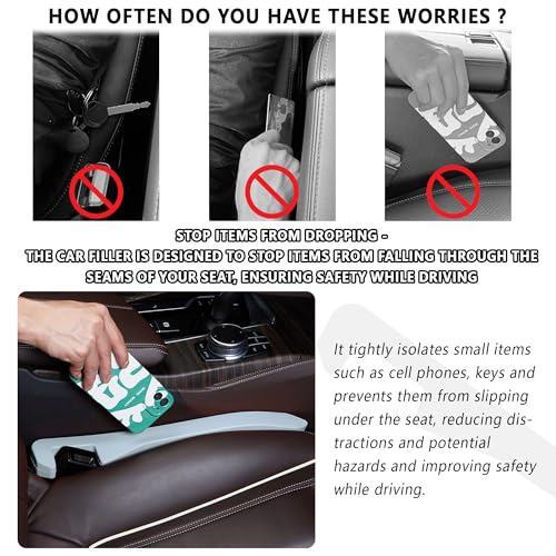 Car Seat Gap Filler 2 Pack (Gray/2pcs)