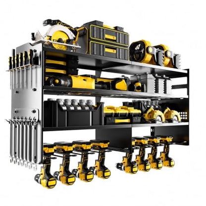 Large Power Tool Organizer Wall Mount Black (Black)