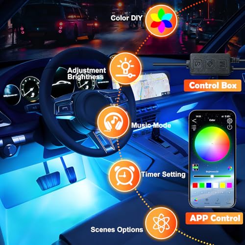 Car Led Strip Lights (12SMD 1IN4 / Solid Silicone Material)