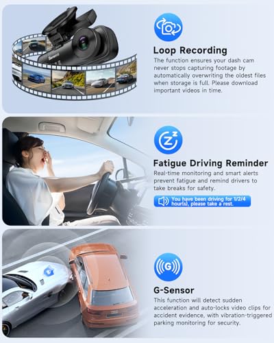 4K 3 Channel Dash Cam (C3)