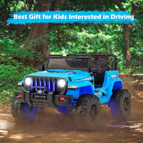 Kids Ride on Car Truck with 2.4G Remote Control (Blue)