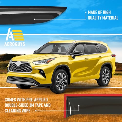 Extra Durable Window Deflectors Tape (For Toyota Highlander 20-26)
