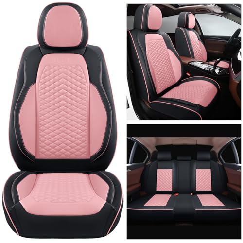 Car Seat Covers Full Set (5 PIECE / Pink)