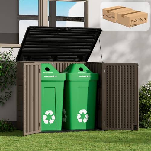 Large Outdoor Storage Shed (Coffee-48 cu ft)