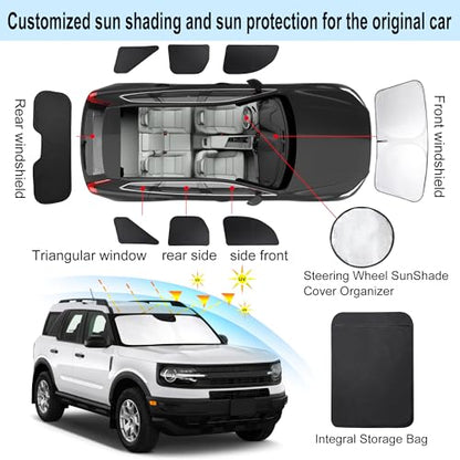 Window Shades for Ford Bronco Sport 2021 (for Ford Bronco Sport 2021-Present)