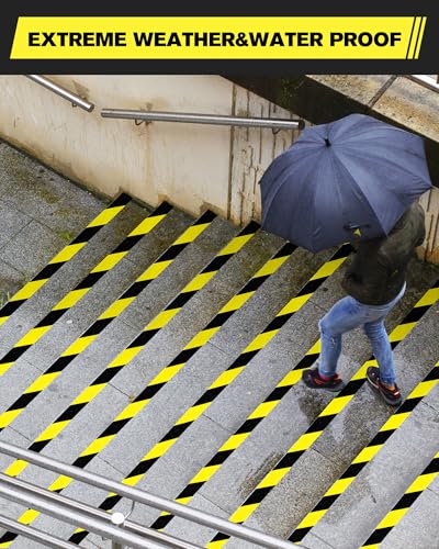 Safety Floor Tape 2 Inch x 108 FT (Black&Yellow)