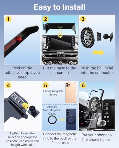 Magnetic Phone Holder for BMW 5 Series M5 2017 (Magnetic / 2017-2020 BMW 5 Series M5 | 10.25-Inch)