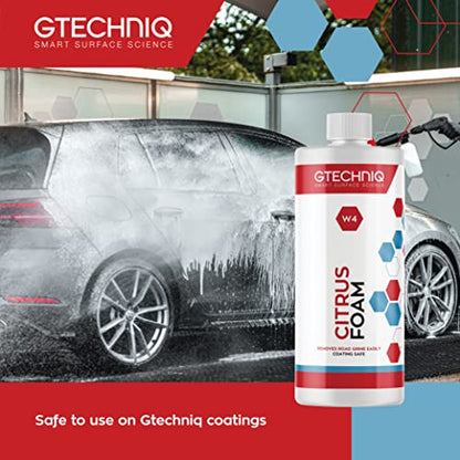 W4 Citrus Foam Shampoo and Degreaser for Cars (34 Fl Oz (Pack of 1))