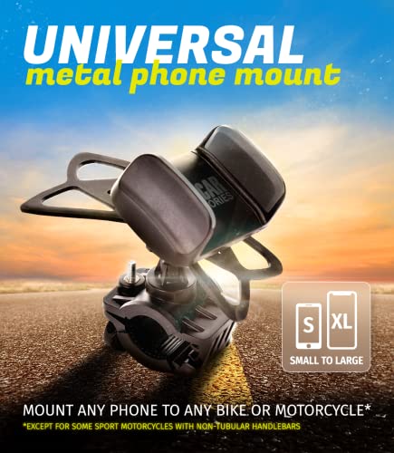 Metal Bike & Motorcycle Phone Mount for Any Smartphone (Metal (Aluminium))