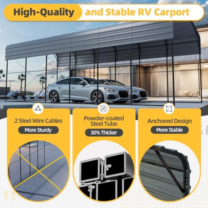 14x30 FT RV Carport