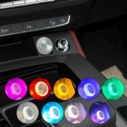 4PCS USB LED Car Interior Atmosphere Lamp (Yellow)