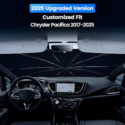 Windshield Sun Shade Umbrella for Chrysler Pacifica 2017 (For Chrysler Pacifica 2017-2026-ICY)