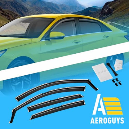 Extra Durable Window Deflectors in (For Hyundai Elantra 21-26)