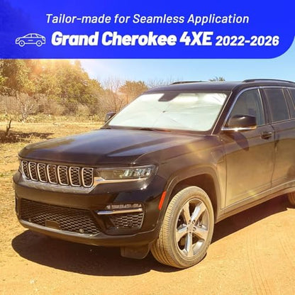 Windshield Sun Shade Umbrella for Jeep Grand Cherokee 4XE 2022 (for Jeep Grand Cherokee 4XE 2022-2026)