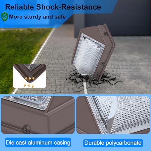 120W LED Wall Pack Light for Yard (WITH photocell)