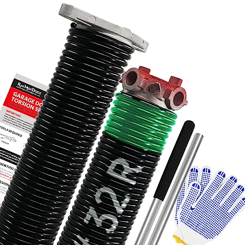 Pair of 1.75" Garage Door Torsion Springs Set with Non (0.243X1.75"X32")