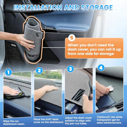 Gray Dash Cover Compatible with Nissan Frontier 2005 (Frontier 05-21(Gray))
