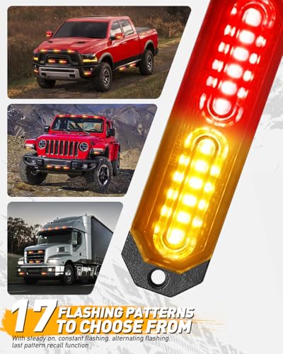 1200T Emergency Strobe Grille Lights (Amber/Red)