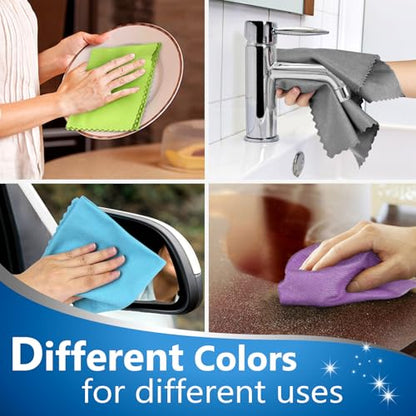 Glass Polishing Streak Free Miracle Cleaning Cloth (Multicolor)