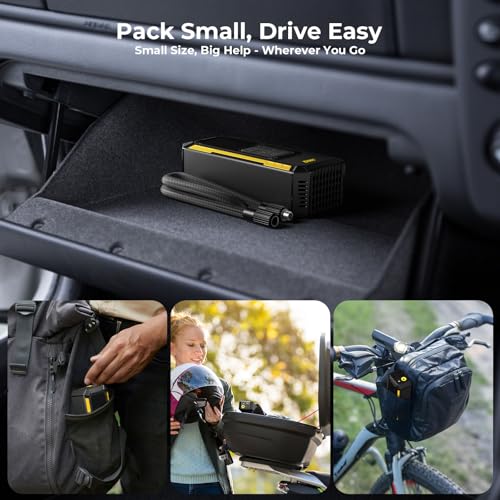 Tire Inflator Portable Air Compressor (Black)