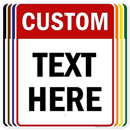 Custom Sign Custom Sign for Business (Header - Vertical / 24x30 - Aluminum)