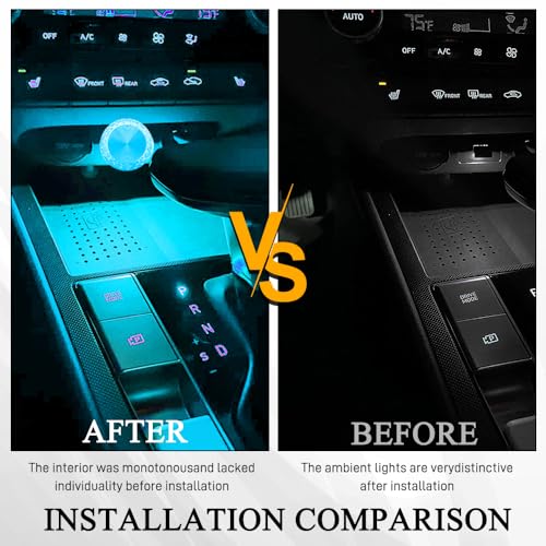 4PCS USB LED Car Interior Atmosphere Lamp (Ice Blue)