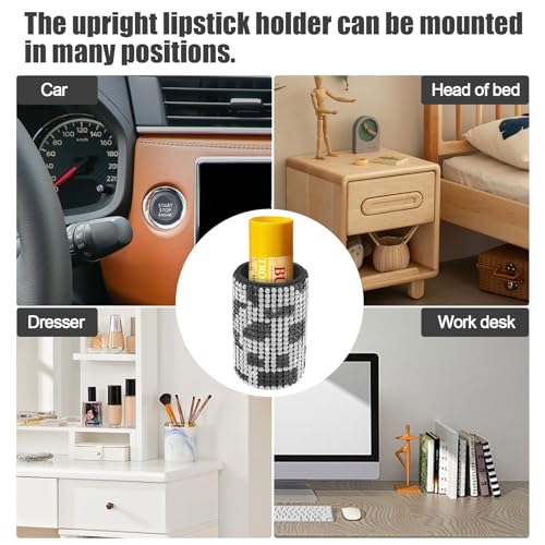 Upright Car Chapstick Holder (Cow)
