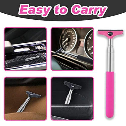 Side Mirror Squeegee (Black and Pink)