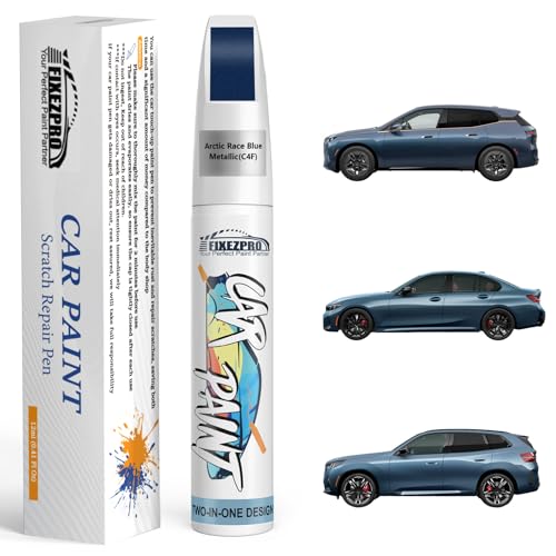 C4F Arctic Race Blue Metallic Touch Up Paint for BMW (For bmw / Arctic Race Blue Metallic(C4F) Compatible with 3/4/X3)