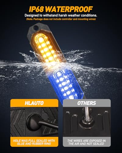 1200T Emergency Strobe Grille Lights (Amber/Blue)