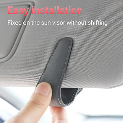Sunglass Holder for Car Sun Visor Sunglasses Clip Car accessories (Gray)